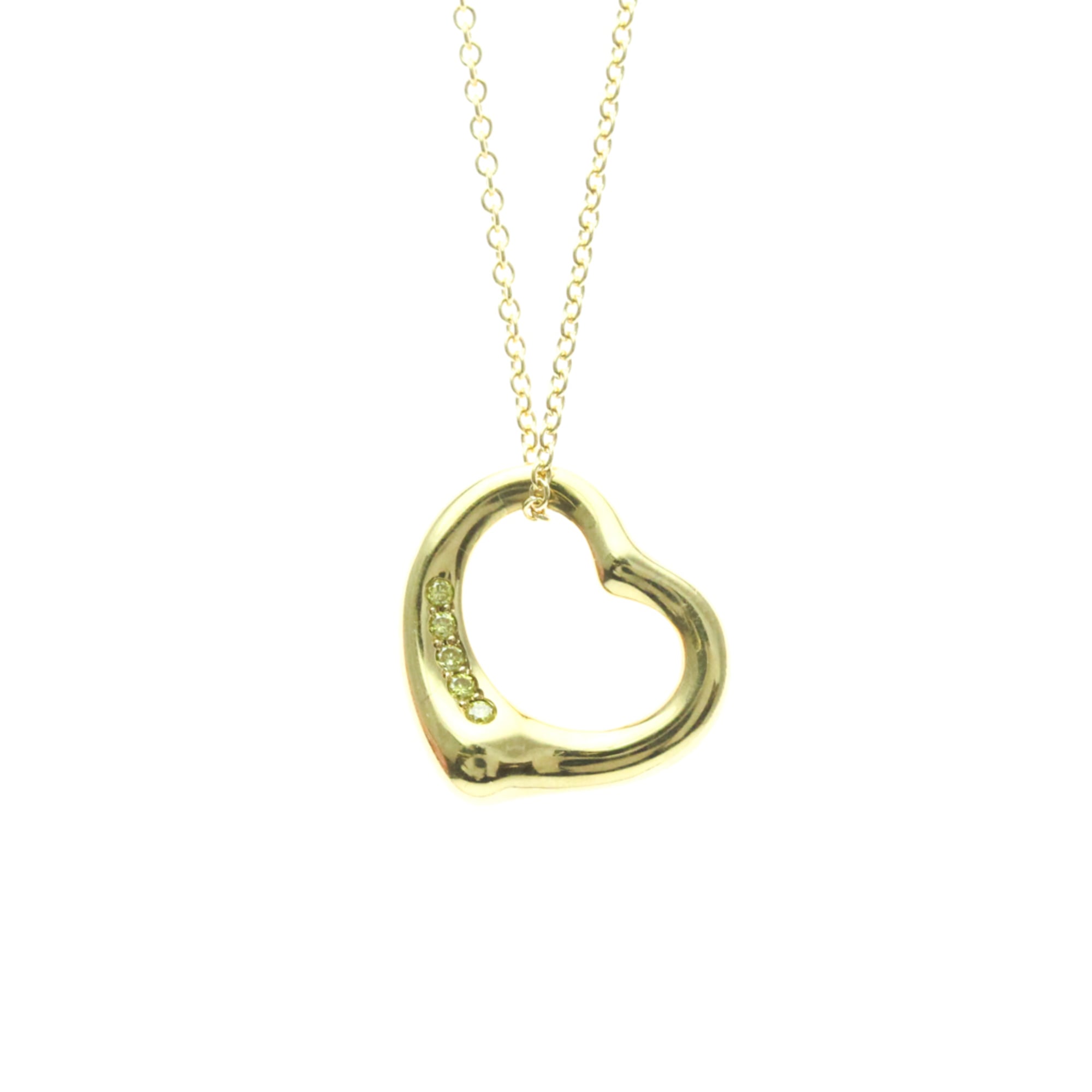Tiffany Open Heart · 18K Yellow Gold · Diamond