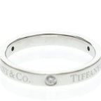 Tiffany Flat Band · Diamonds · Platinum