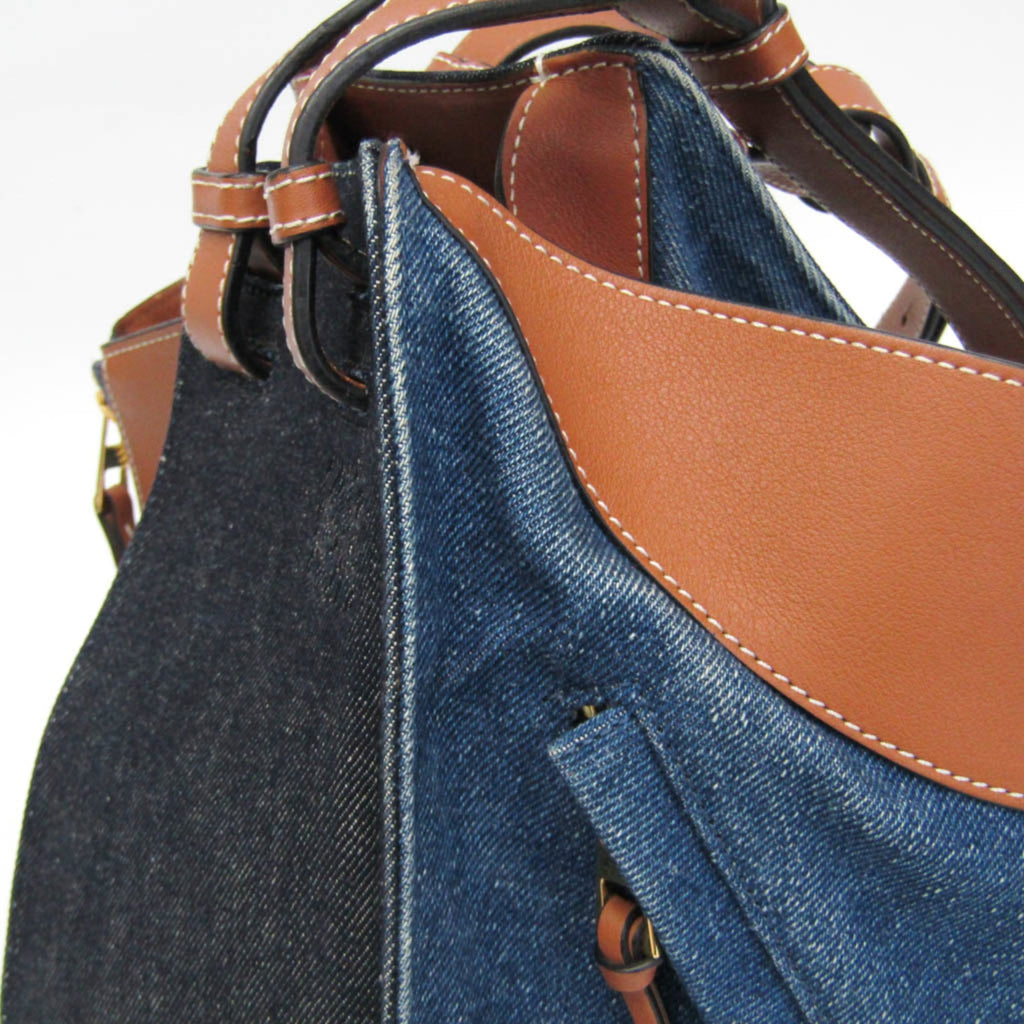 Loewe Hammock Small · Denim & Leather