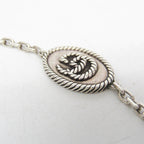 Gucci Double G · Silver 925 Charm Bracelet
