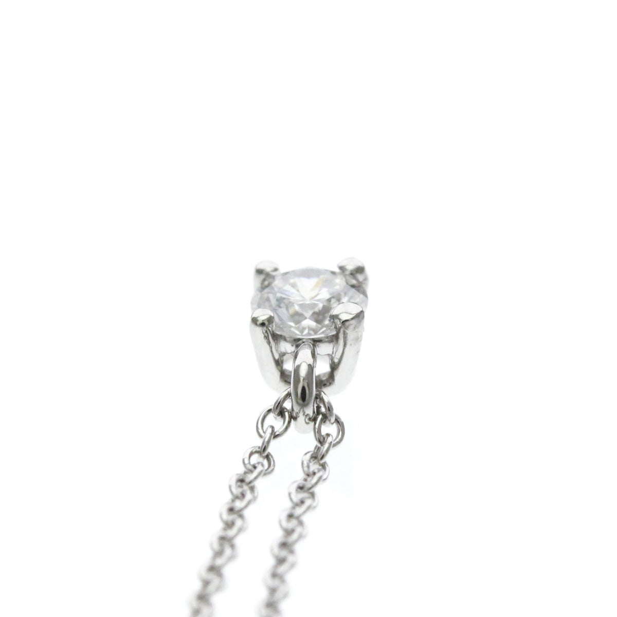Tiffany Solitaire Diamond · Platinum Necklace