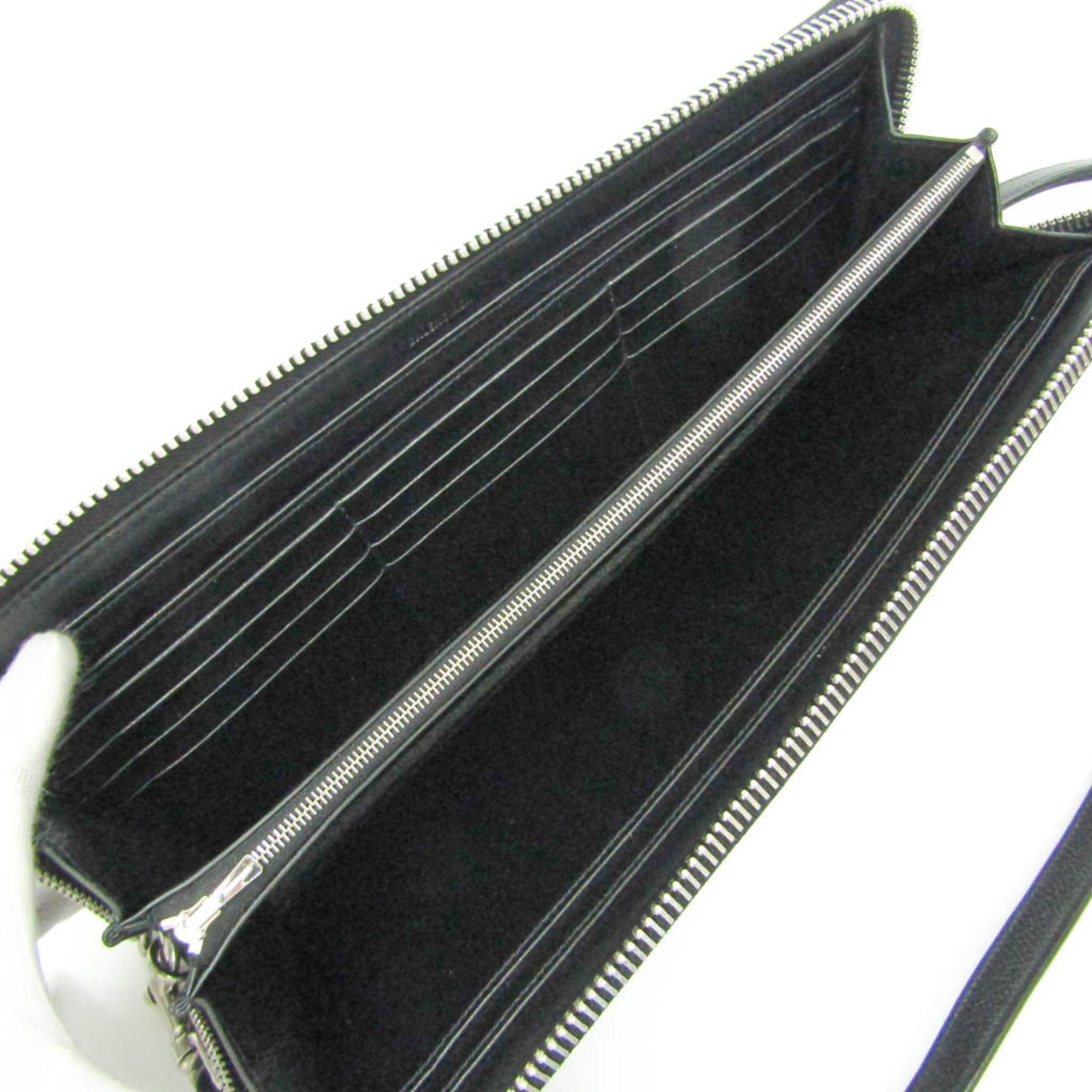 Balenciaga Leash Clutch · Leather