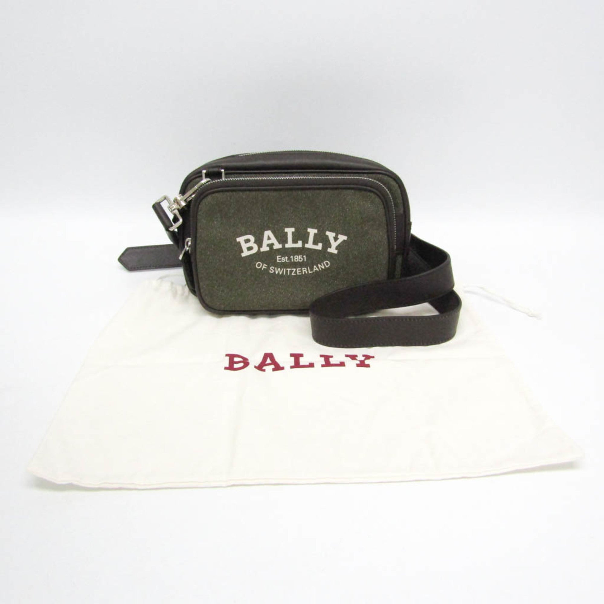 Bally · Canvas & Leather Shoulder Bag
