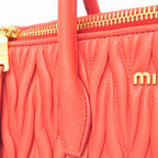 Miu Miu Matelassé · Leather