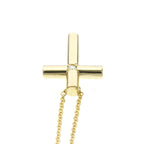 Tiffany Cross · 18K Yellow Gold · Diamond