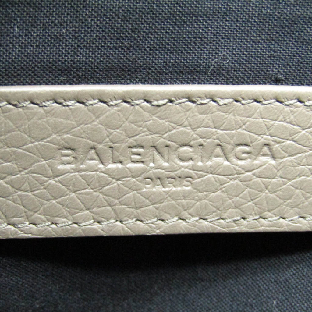 Balenciaga Classic · Greige Leather Clutch