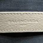 Balenciaga Classic · Greige Leather Clutch