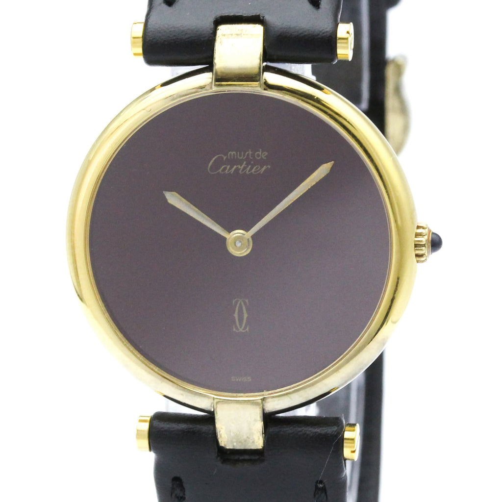 Cartier Must Vendome · Gold Plated · Quartz