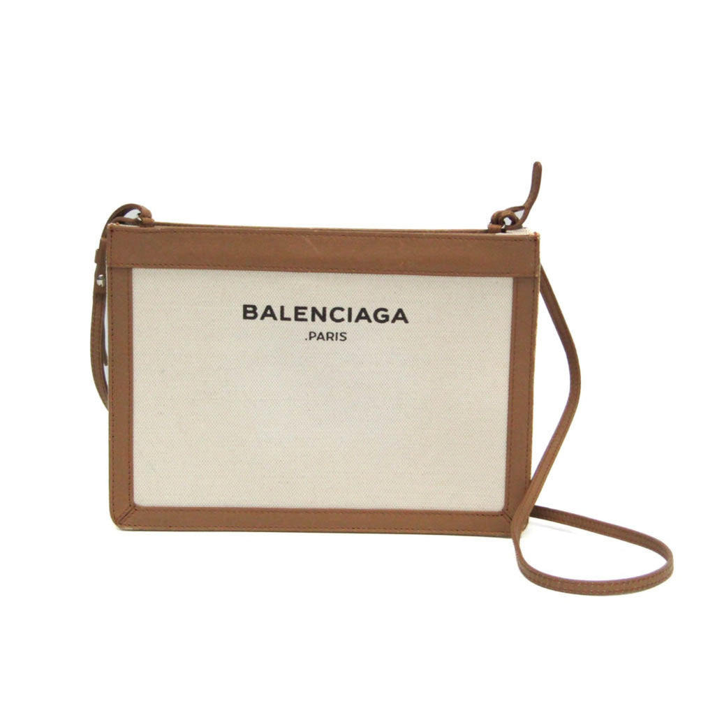 Balenciaga Navy Pochette · Canvas