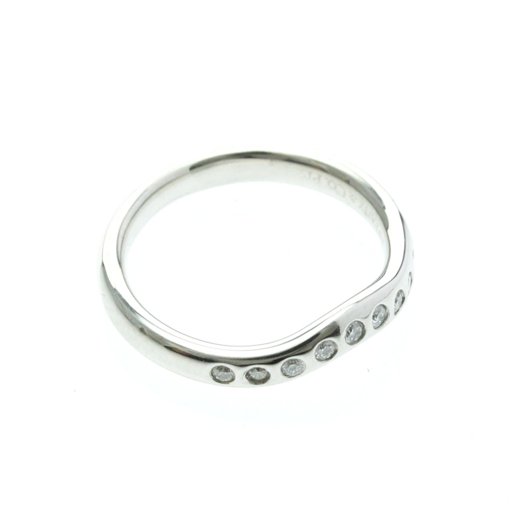Tiffany Curved Band · Platinum · Diamond