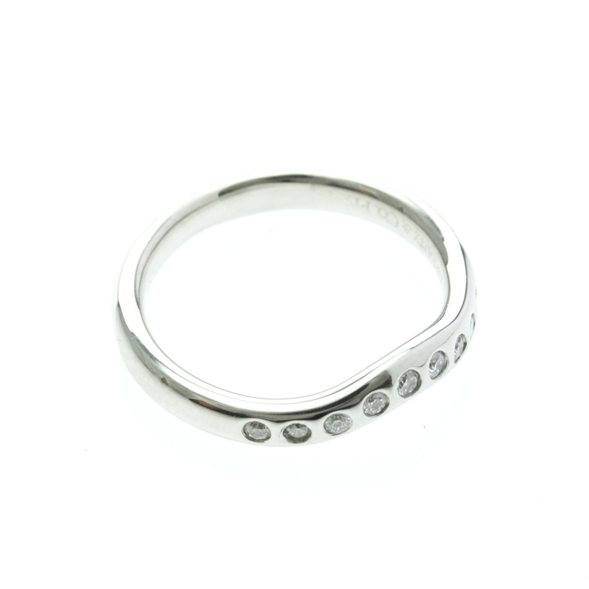 Tiffany Curved Band · Platinum · Diamond