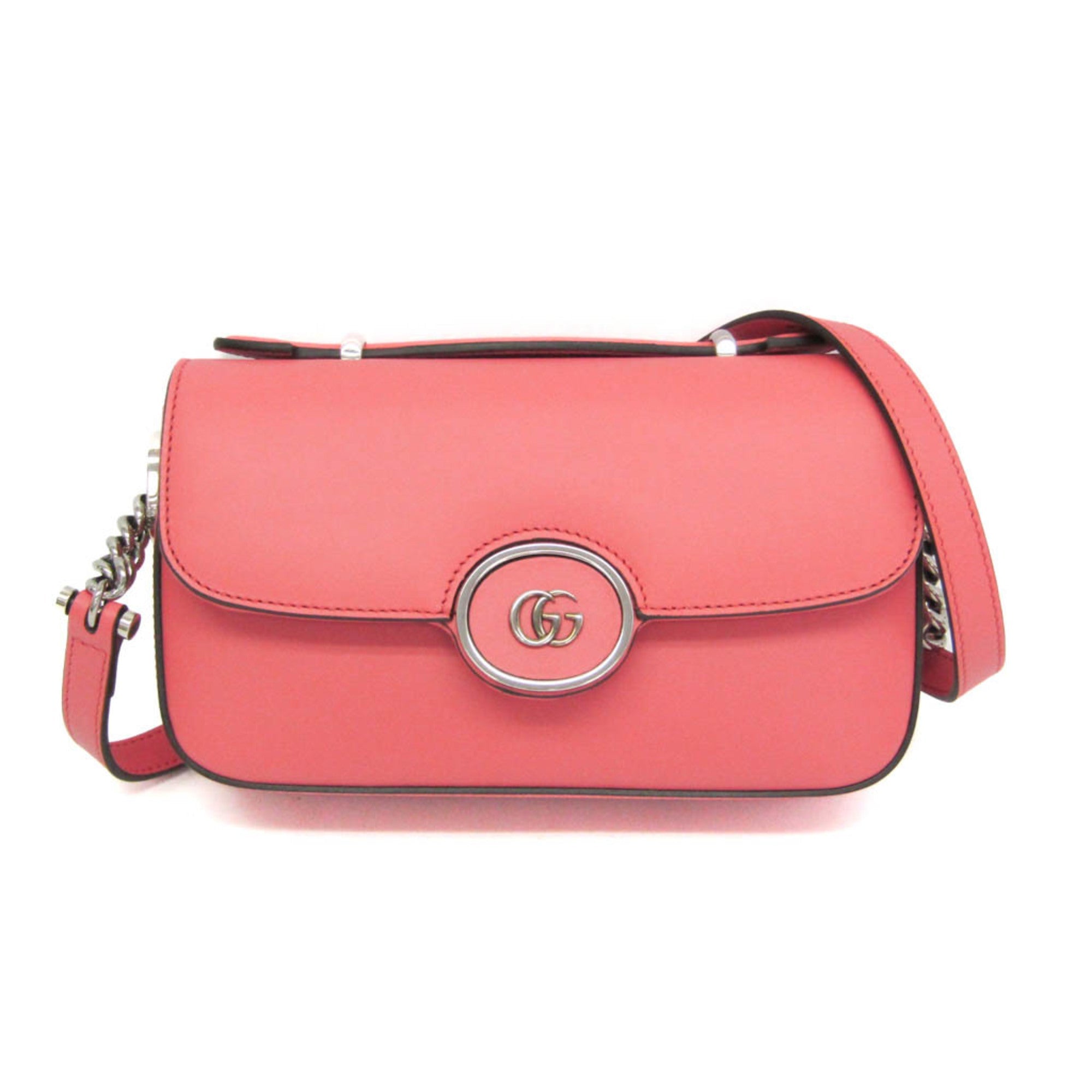 Gucci Double G · Leather Shoulder Bag