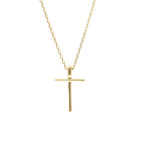 Star Jewelry Cross · 18K Yellow Gold · Diamond