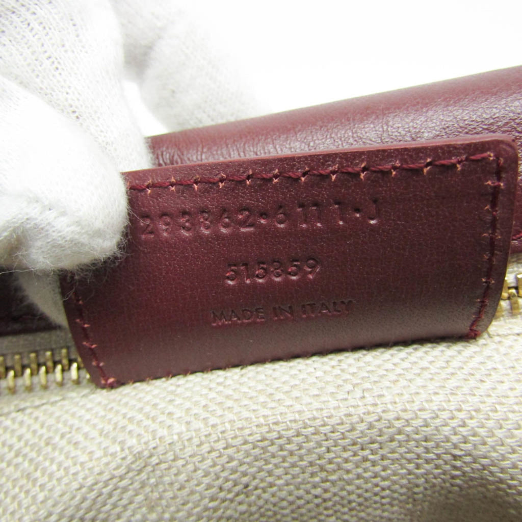Balenciaga · Leather Shoulder Bag · Bordeaux