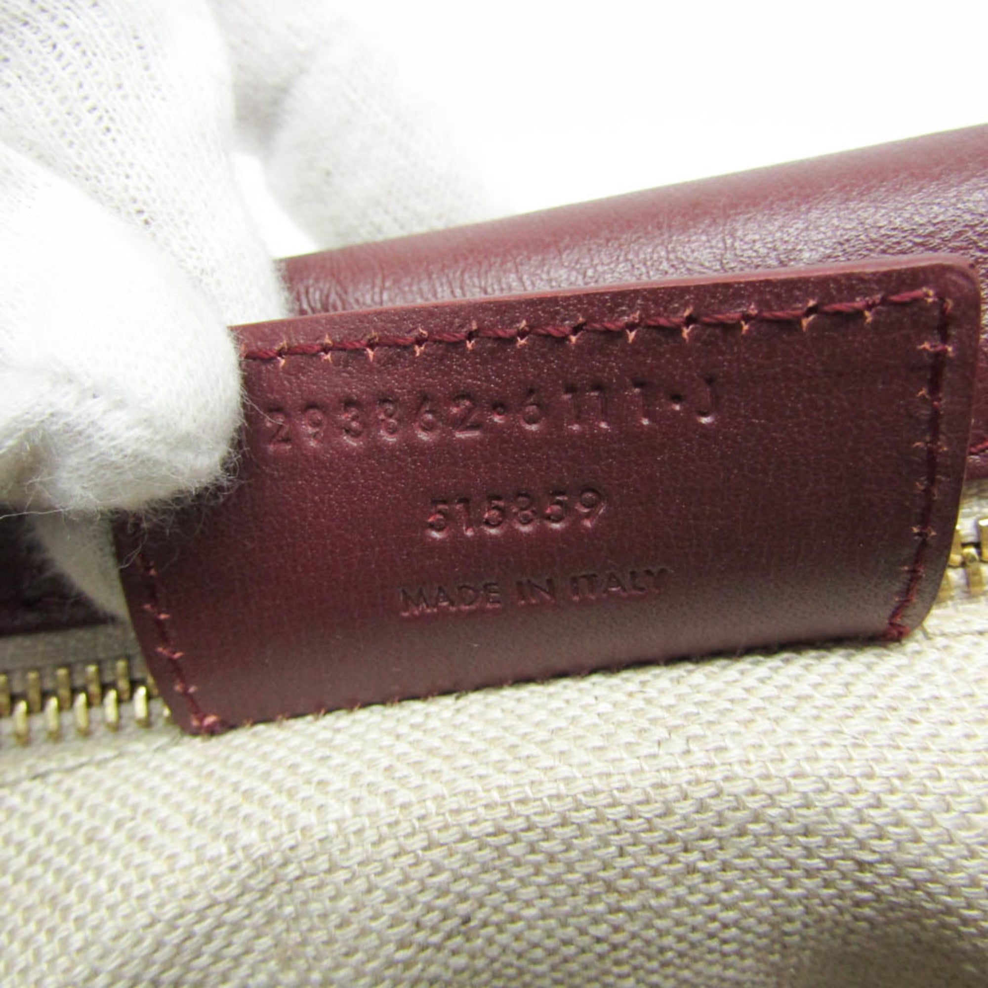 Balenciaga · Leather Shoulder Bag · Bordeaux