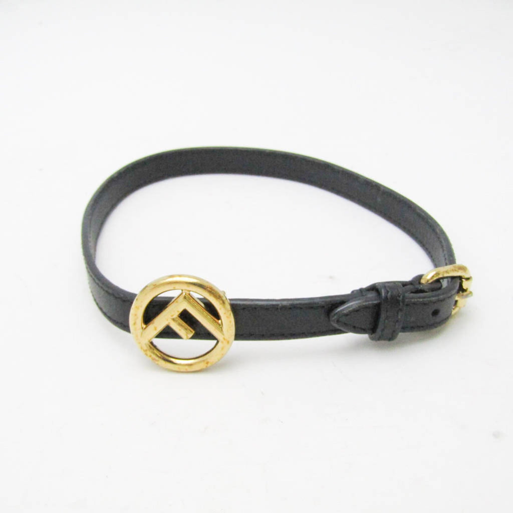 Fendi F Is · Leather Charm Bracelet