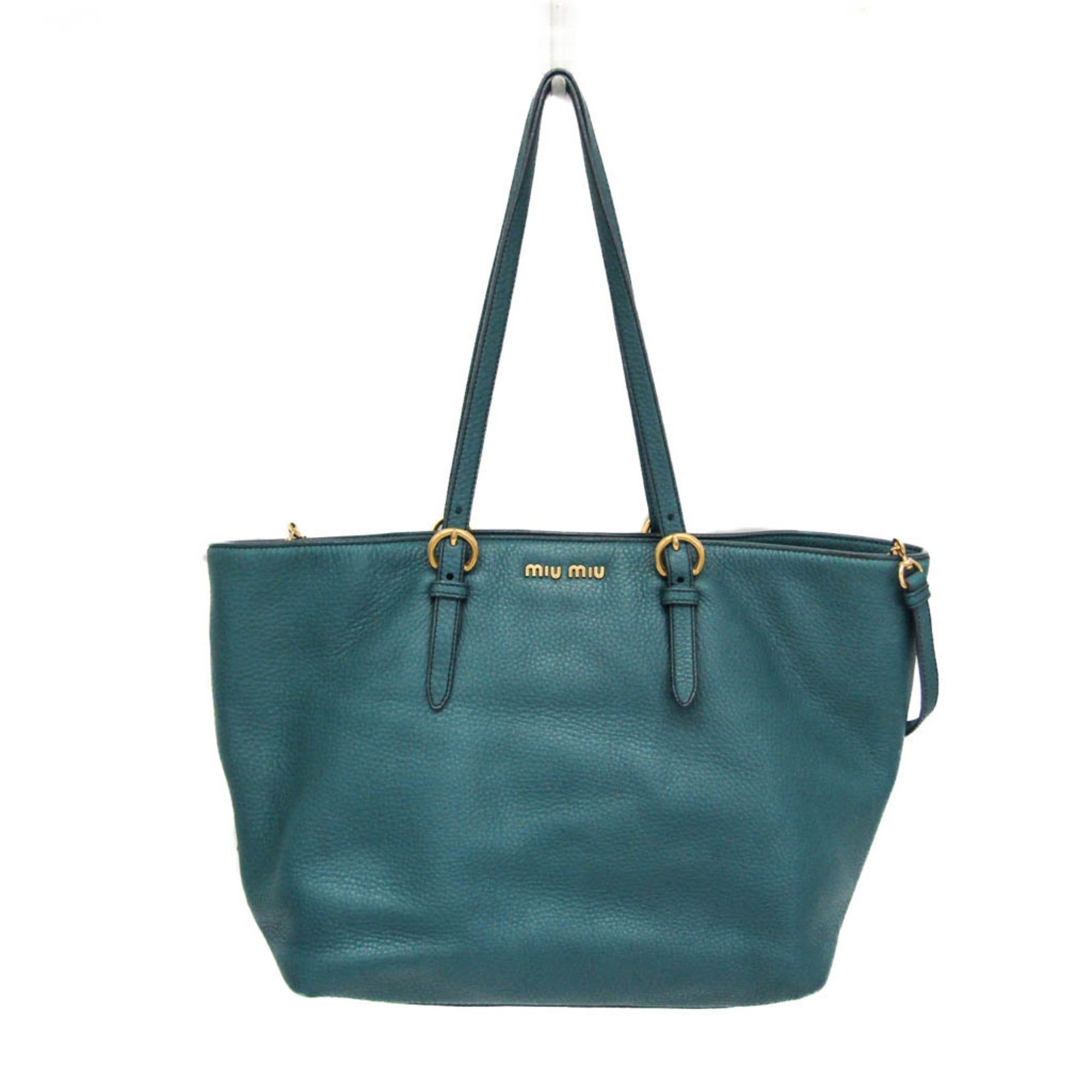 Miu Miu Vitello Daino · Leather Tote