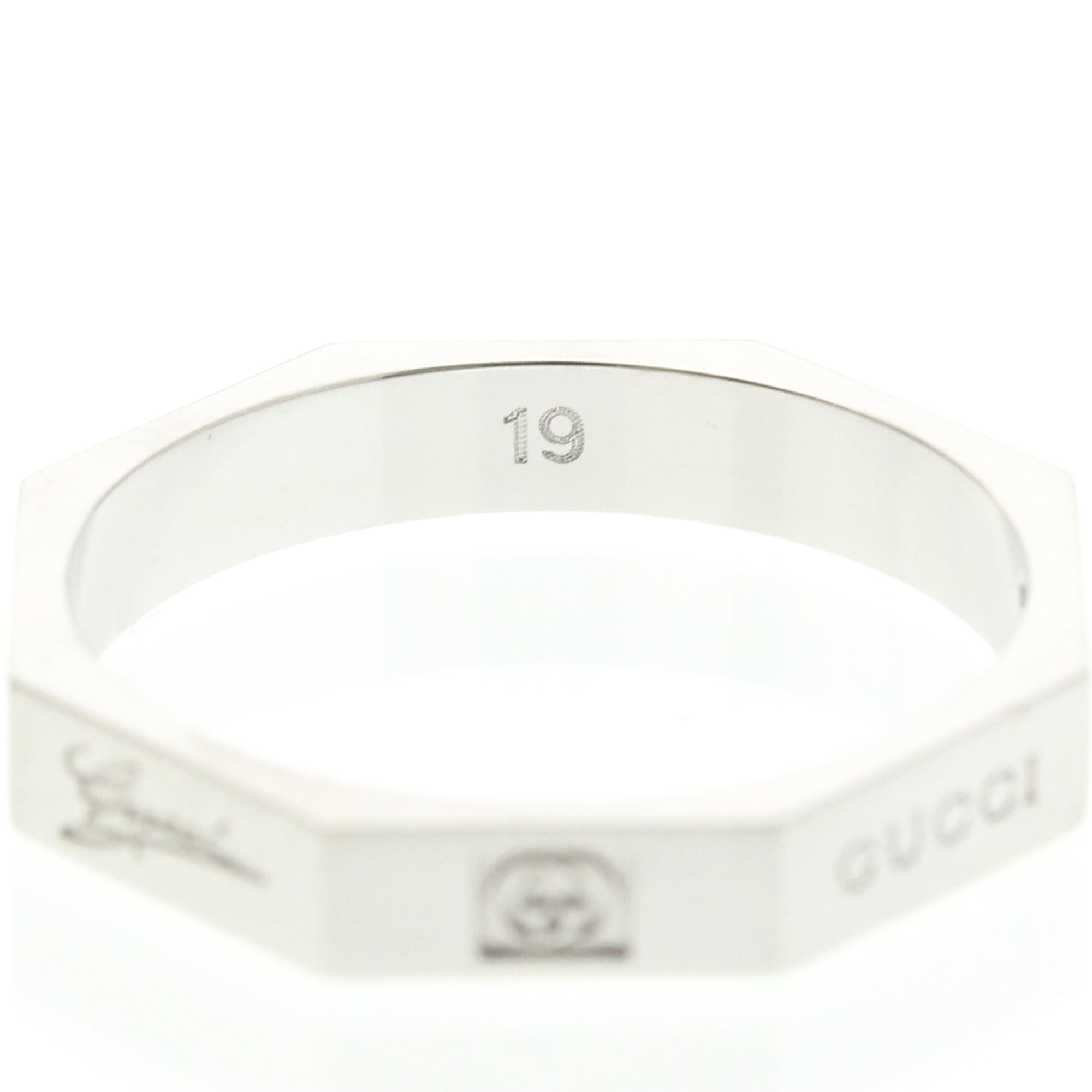 Gucci Octagonal Ring · 18K White Gold