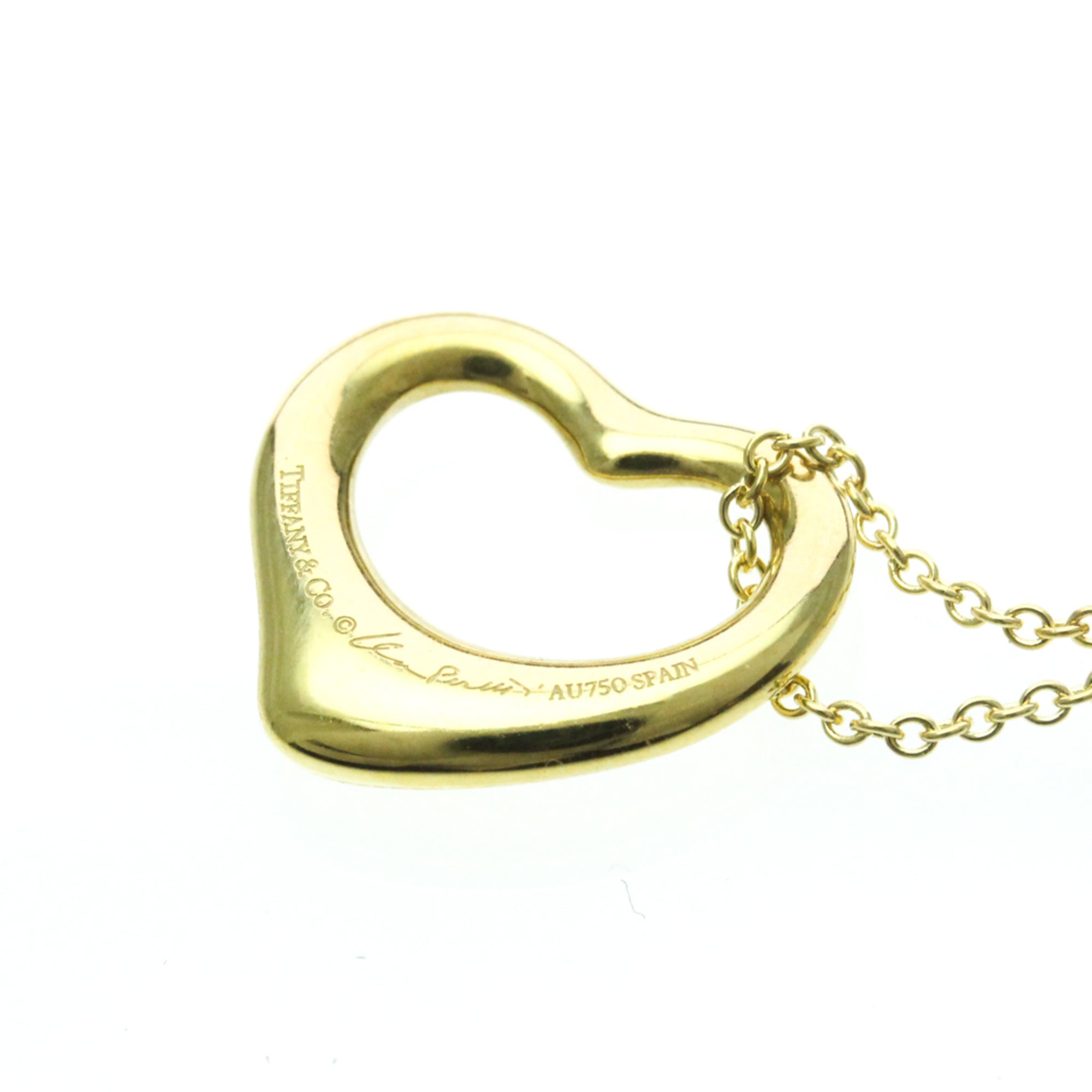 Tiffany Open Heart · 18K Yellow Gold · Diamond