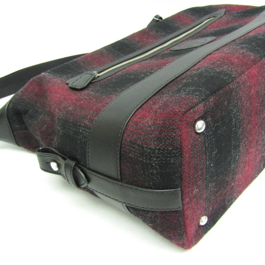 Hunting World Check · Tweed Boston Bag