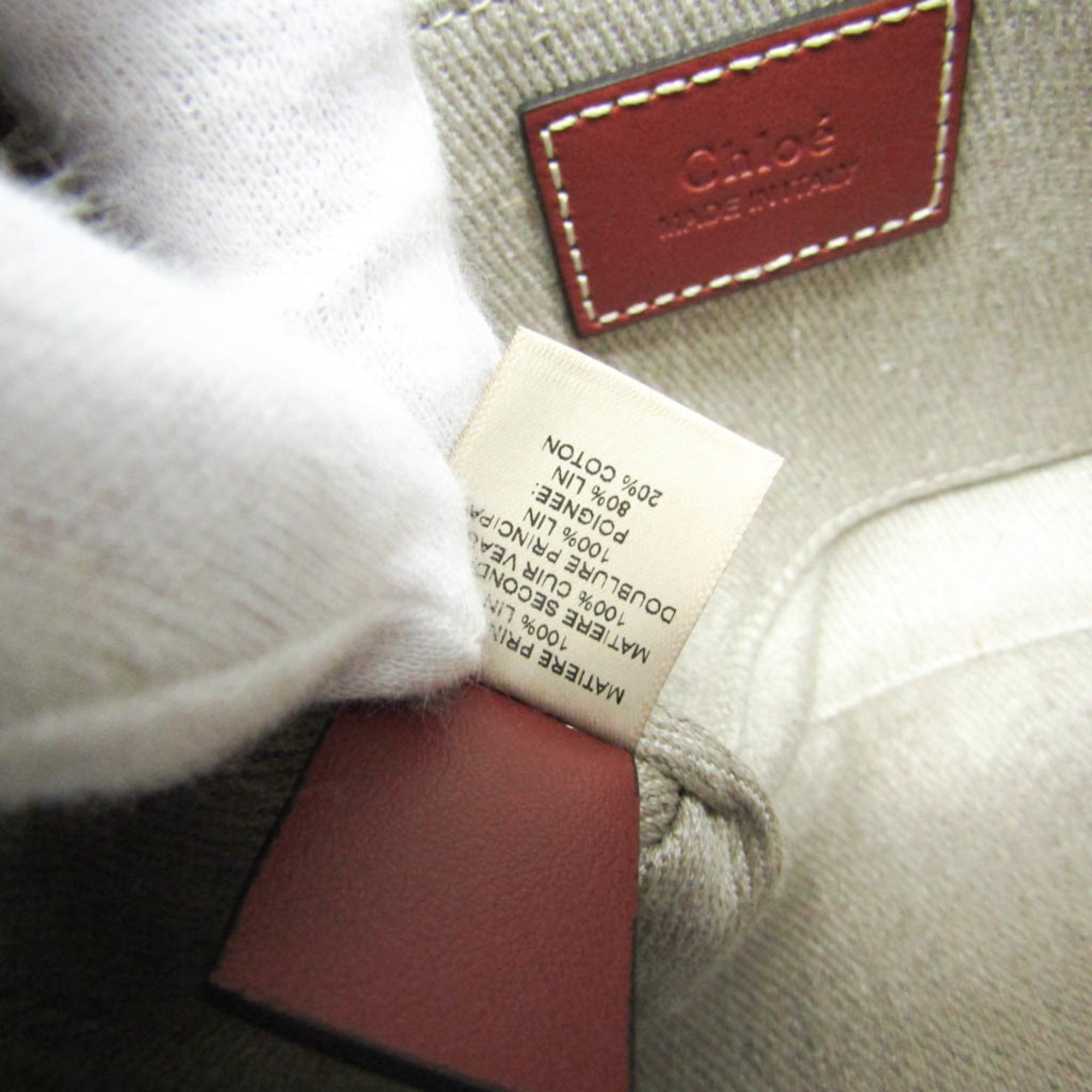 Chloé Woody Mini · Linen & Leather