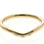 Tiffany Curved Band · Rose Gold · Diamond