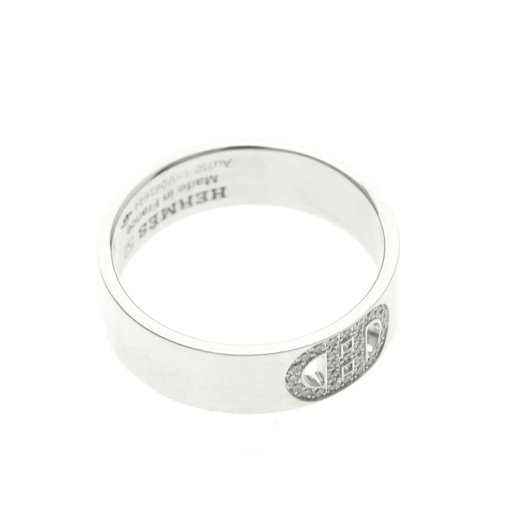 Hermès H d'Ancre · 18K White Gold · Diamond
