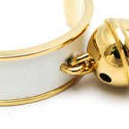 Hermès Bell · Leather & Metal Bangle