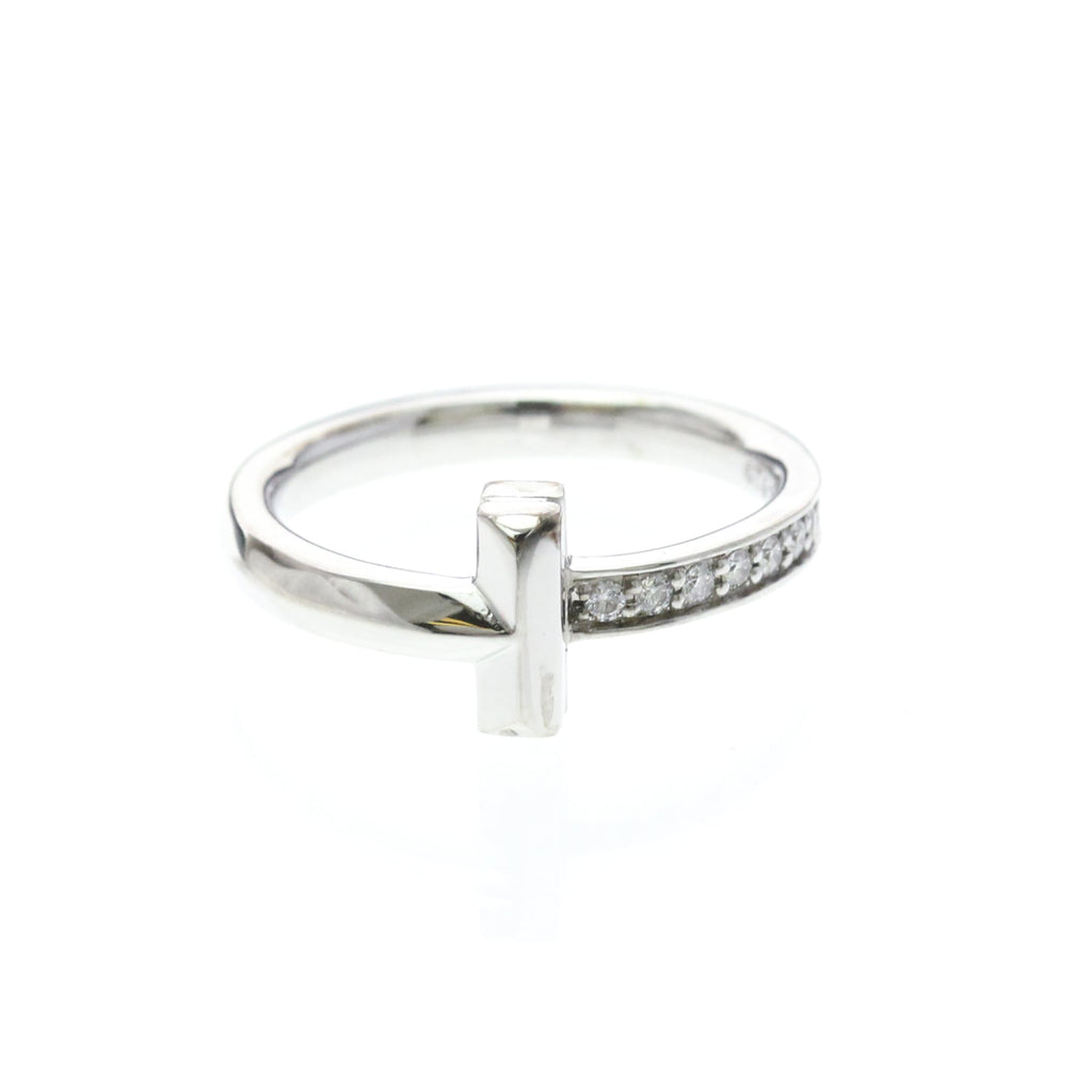 Tiffany T One Narrow · 18K White Gold · Diamond