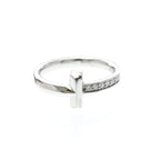 Tiffany T One Narrow · 18K White Gold · Diamond