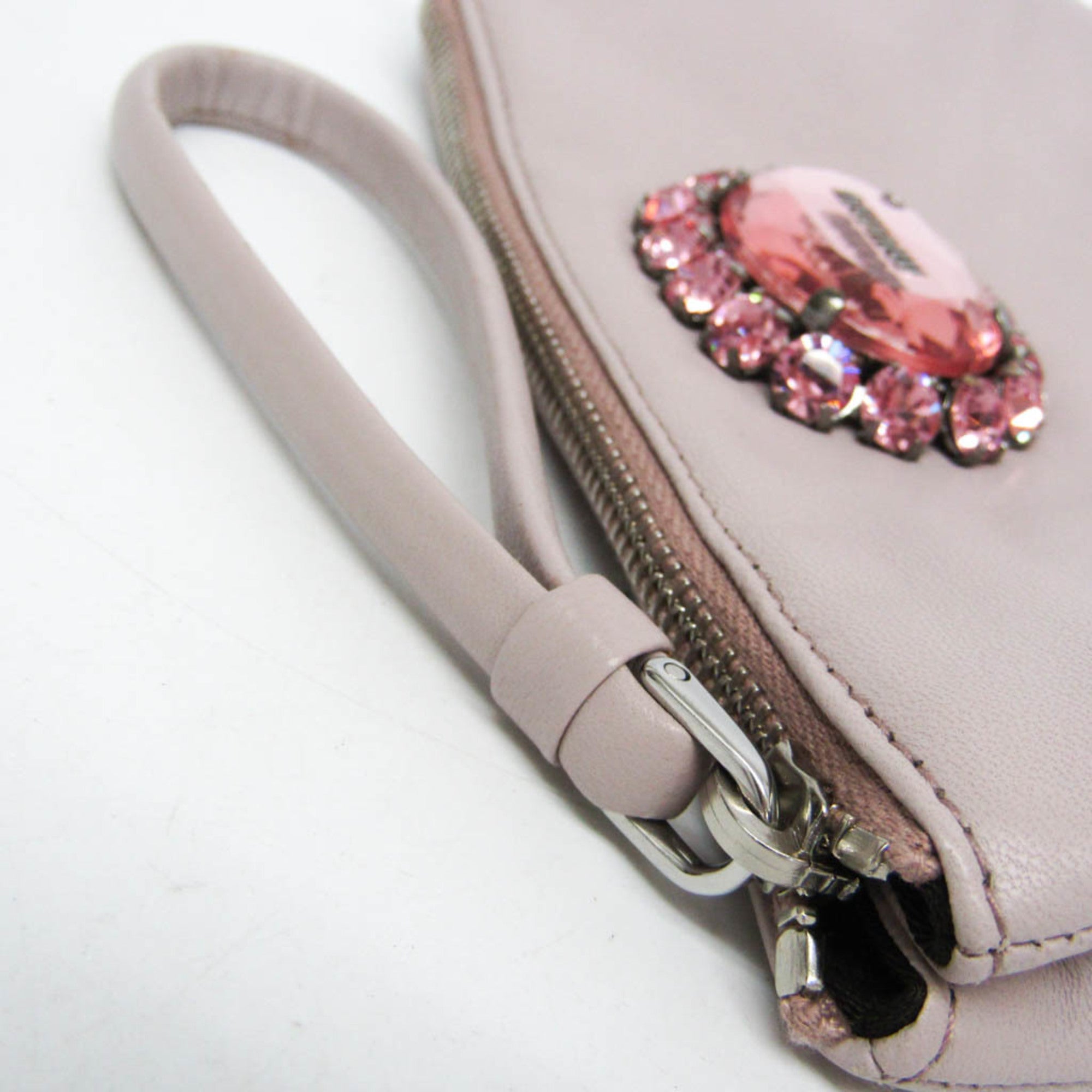 Miu Miu Nappa Cristal · Leather Pouch
