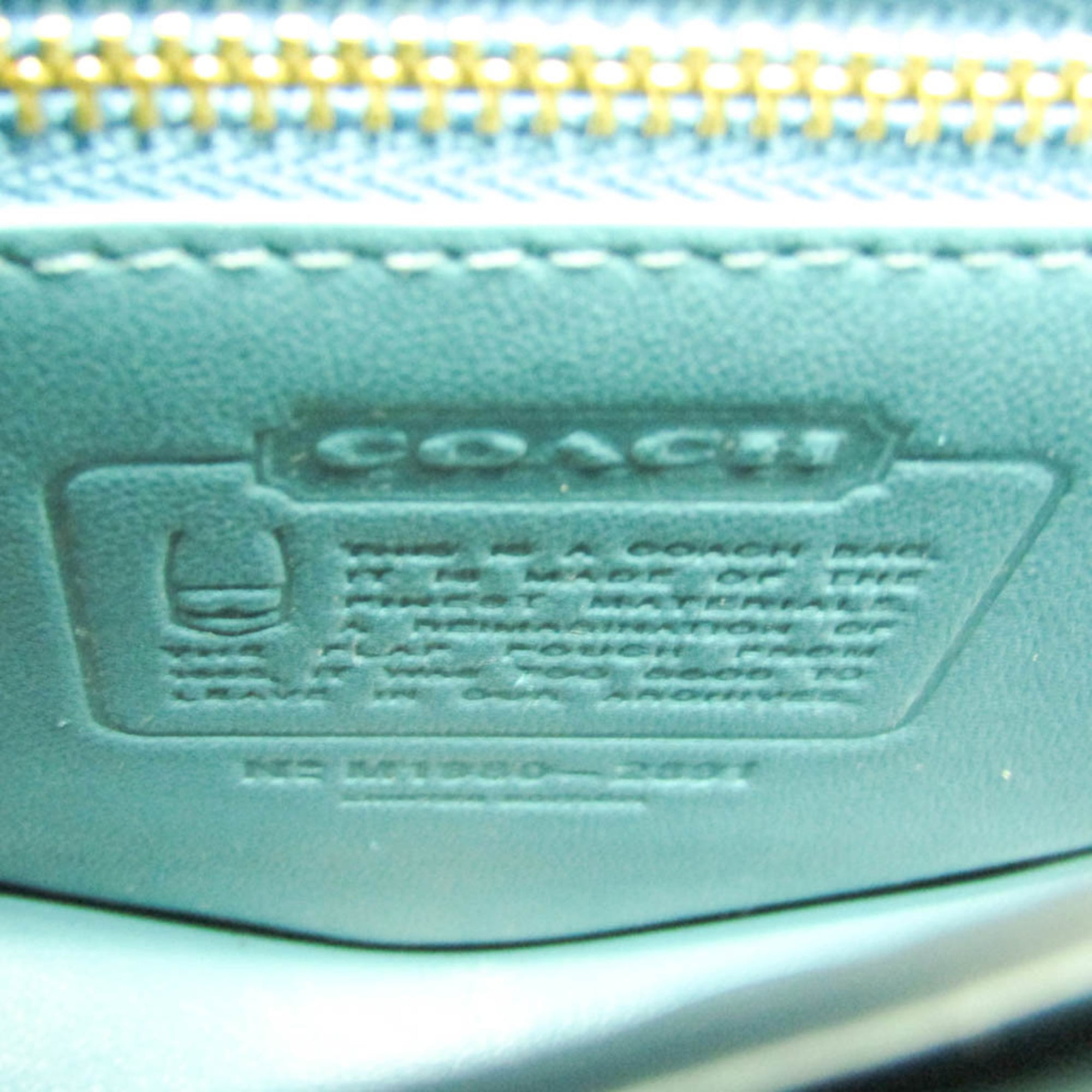 Coach Turn Lock · Leather Shoulder Bag