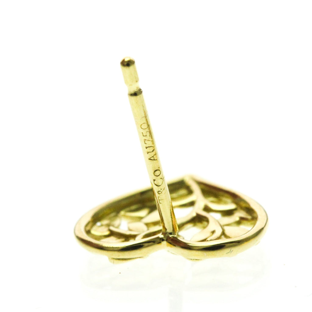 Tiffany Olive Leaf Heart · 18K Yellow Gold