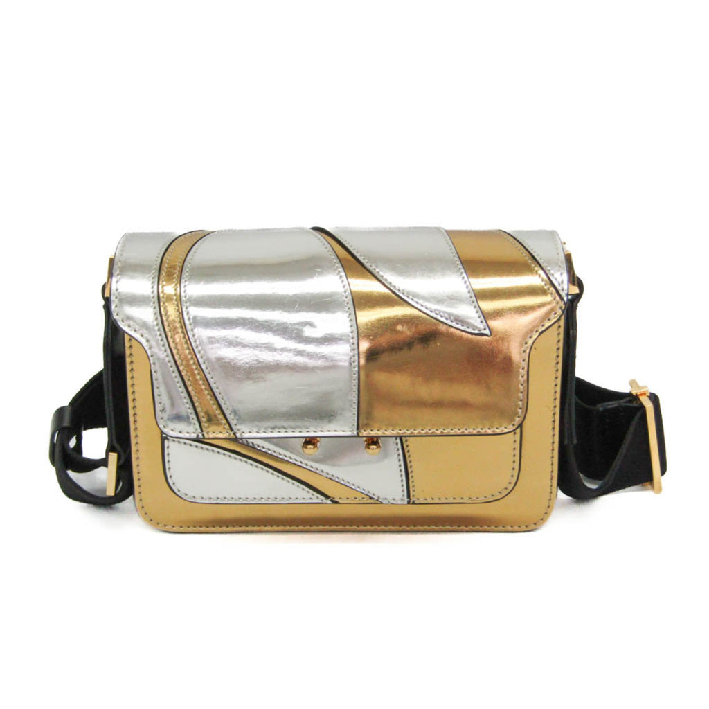 Marni Trunk Mini · Metallic Leather
