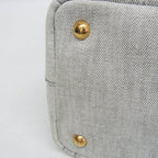 Prada Canapa · Denim · Flower Corsage