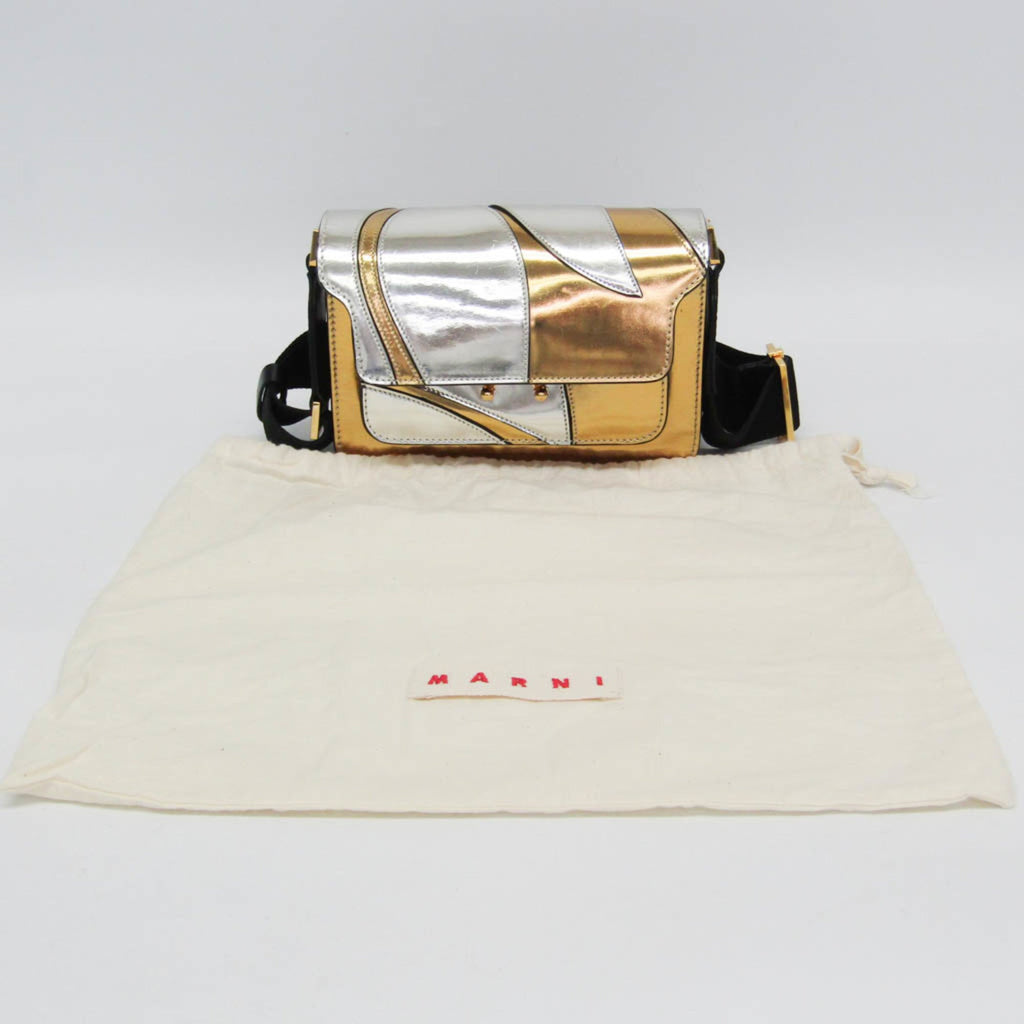 Marni Trunk Mini · Metallic Leather