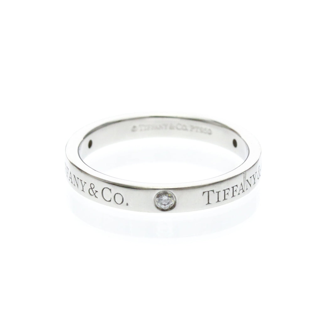 Tiffany Flat Band · Diamonds · Platinum