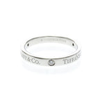 Tiffany Flat Band · Diamonds · Platinum