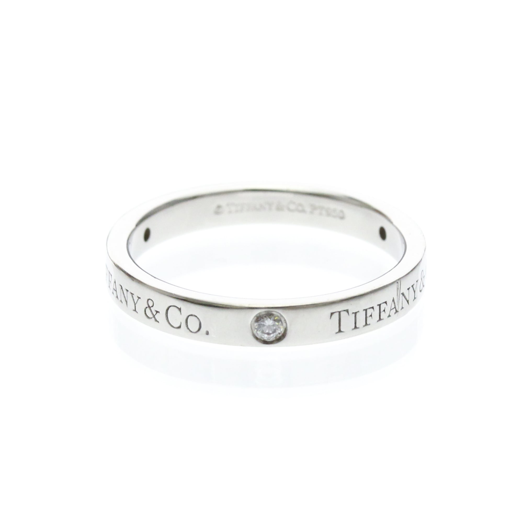Tiffany Flat Band · Diamonds · Platinum
