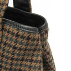 Balenciaga Navy Cabas S · Wool & Leather