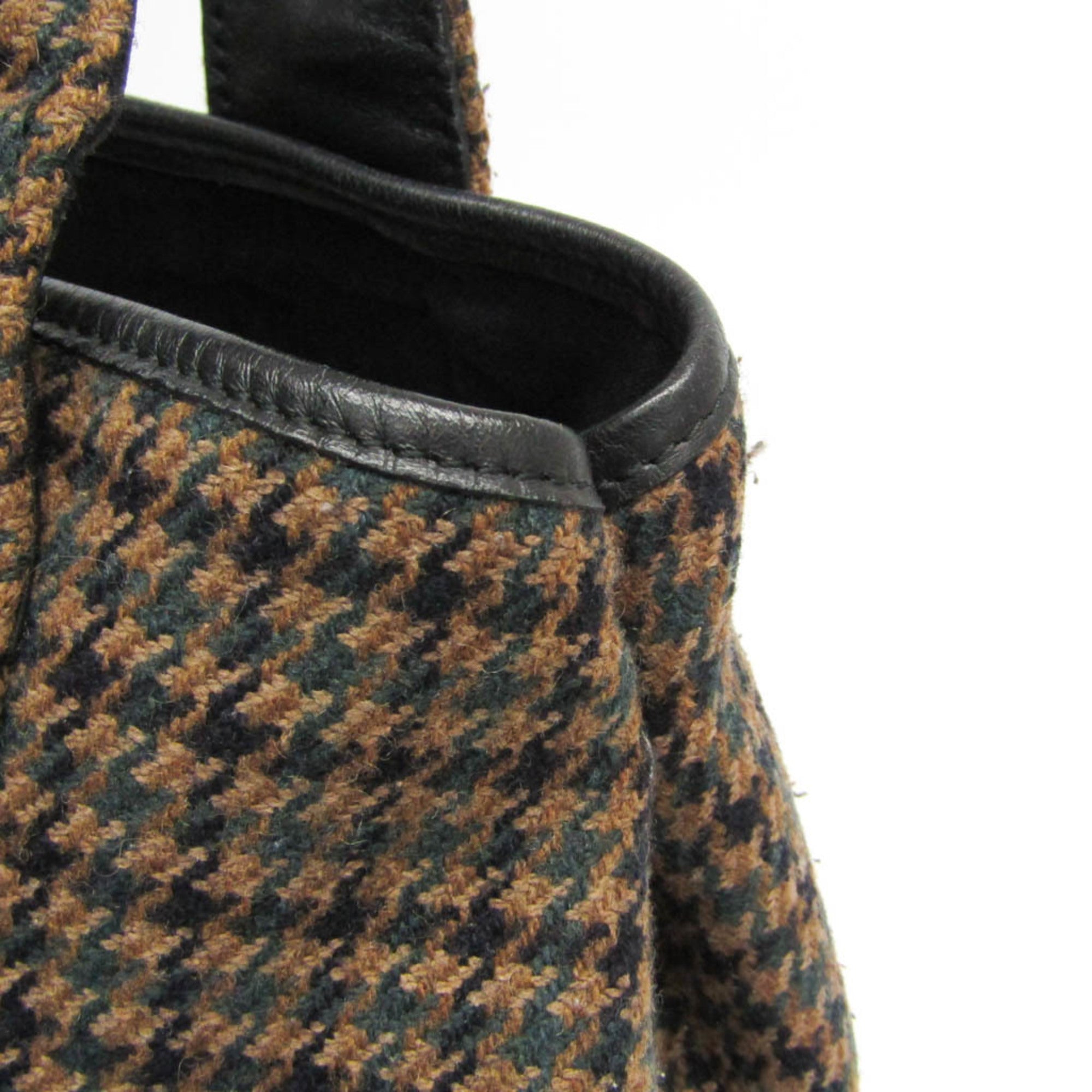 Balenciaga Navy Cabas S · Wool & Leather