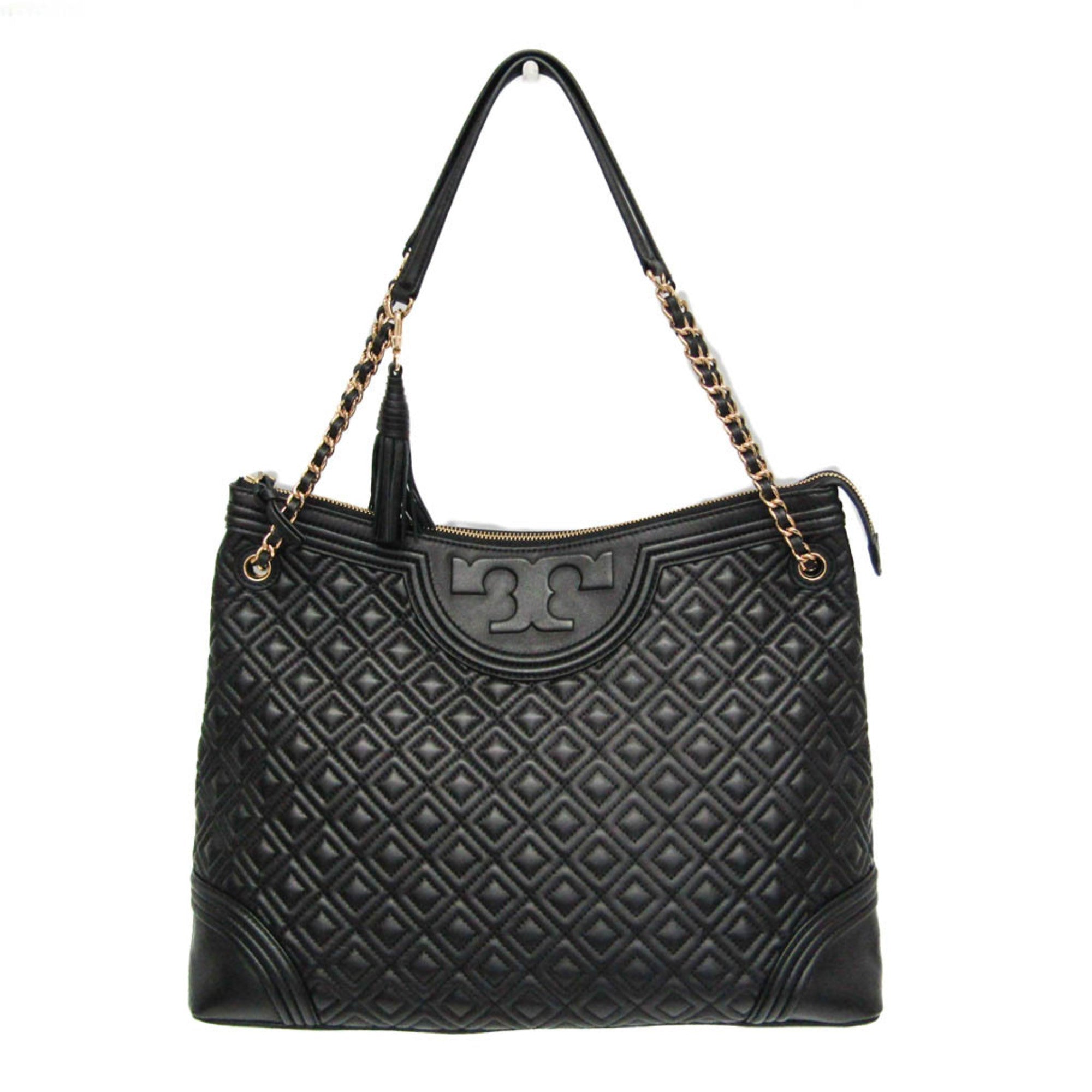 Tory Burch Quilted Chain · Leather Tote