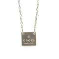 Gucci Square Plate · Sterling Silver Pendant
