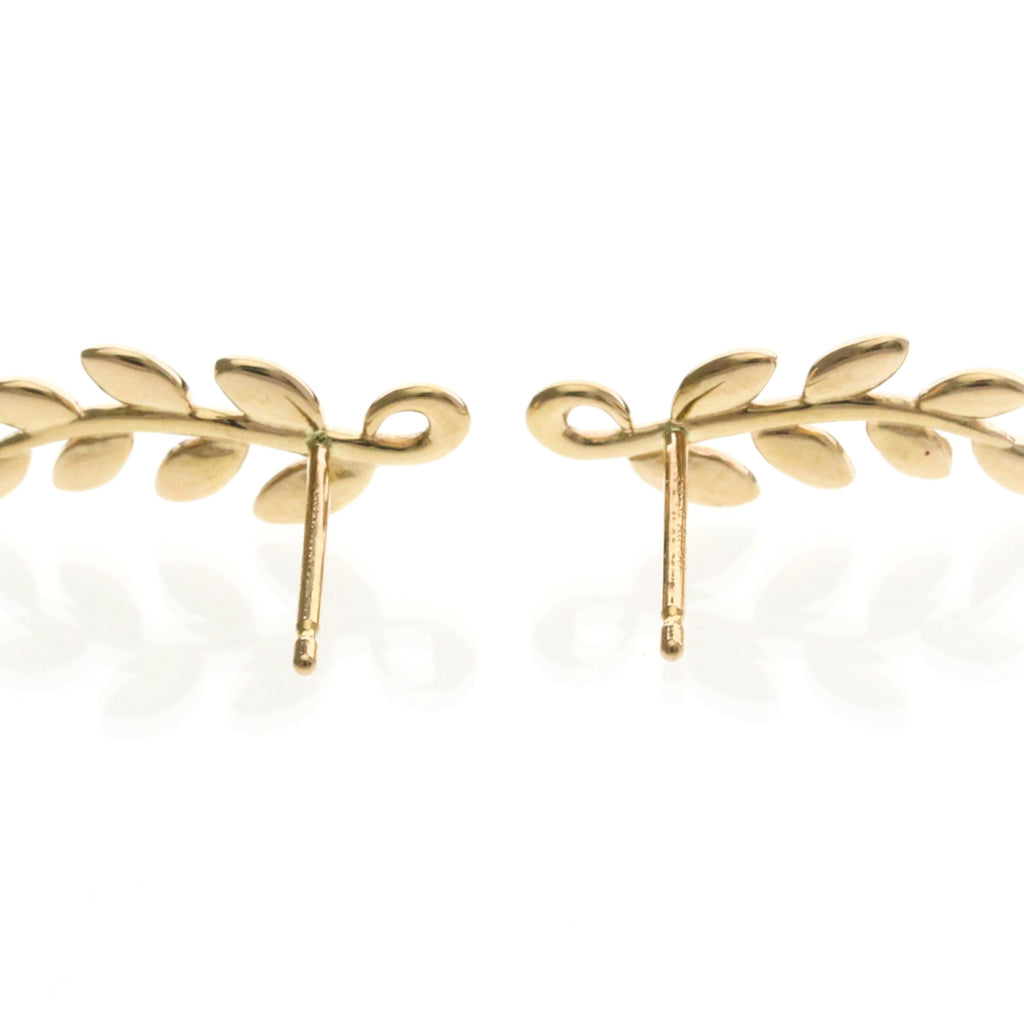 Tiffany Olive Leaf · Rose Gold Studs