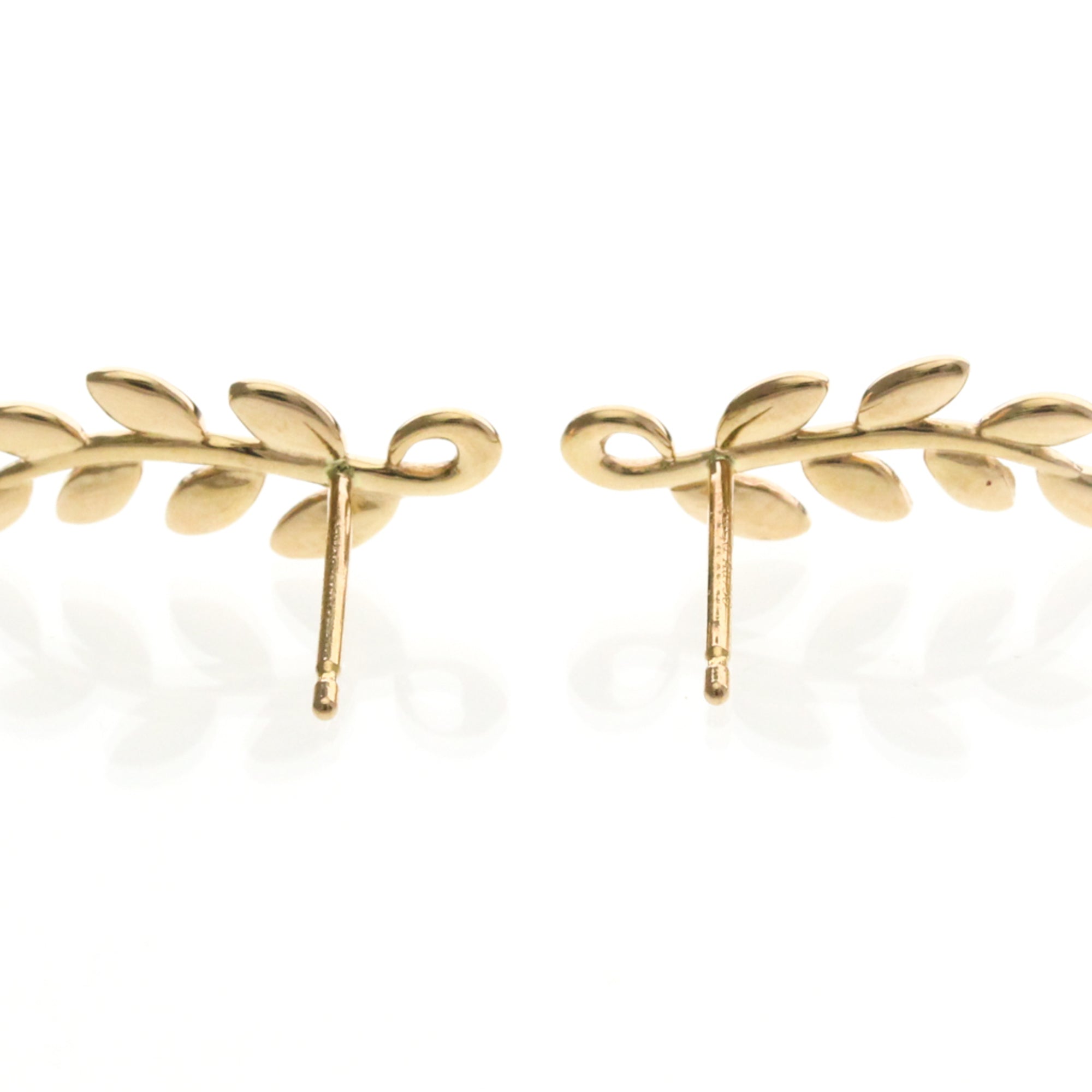 Tiffany Olive Leaf · Rose Gold Studs