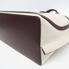 Valentino Garavani V Logo · Leather Canvas Tote