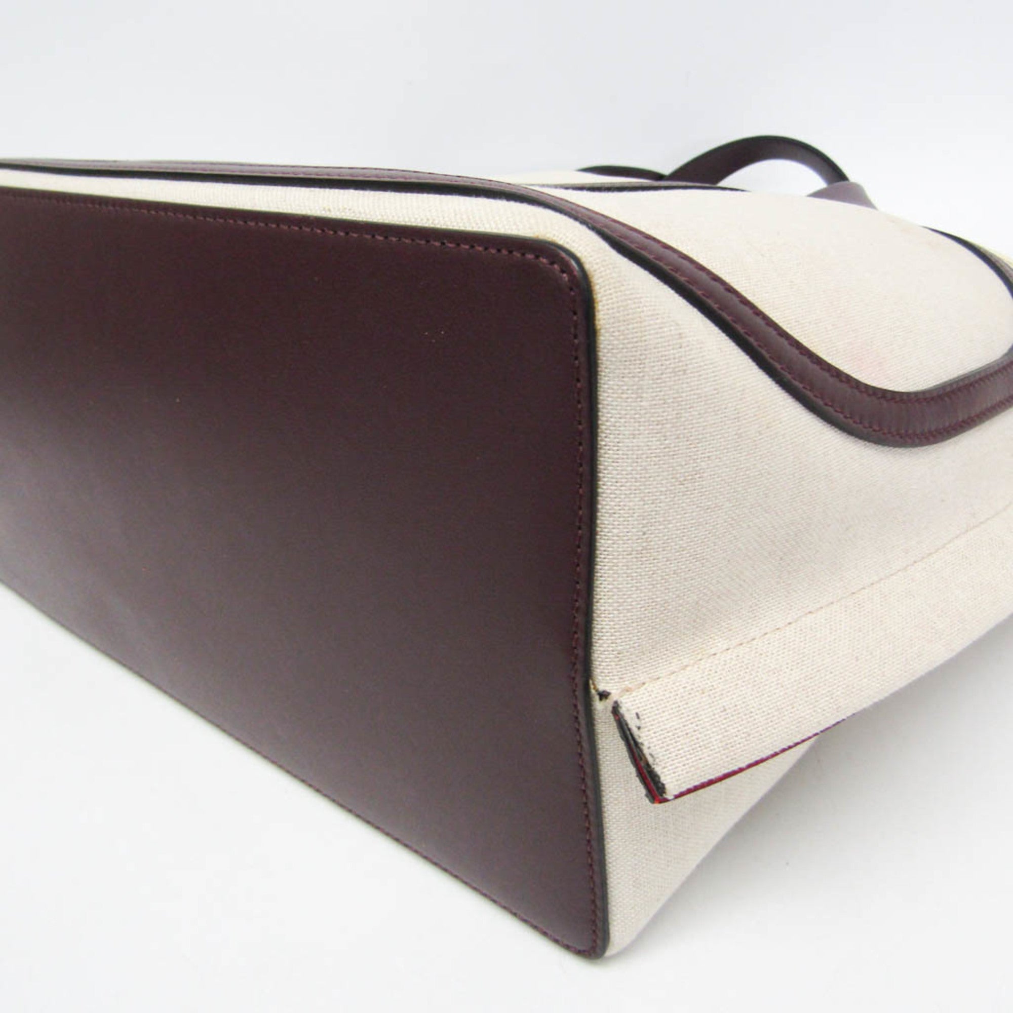 Valentino Garavani V Logo · Leather Canvas Tote