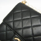 Chanel Matelassé · Lambskin · Pearl Chain