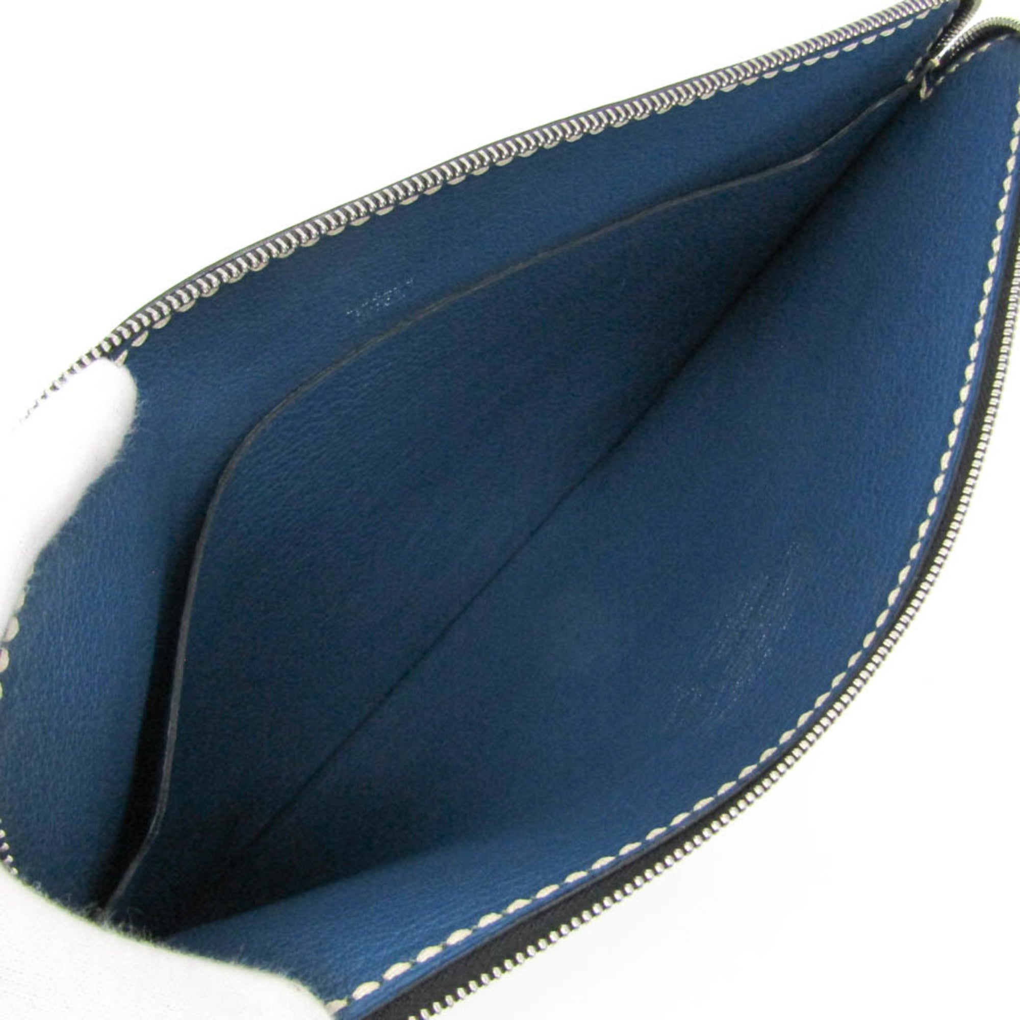 Moreau Leather Clutch · Two-Tone
