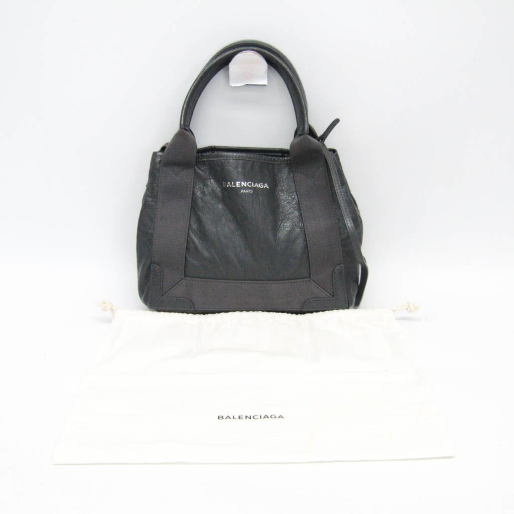 Balenciaga Navy Cabas XS · Leather